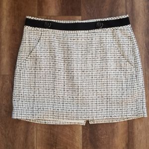 Black and White Mini Skirt